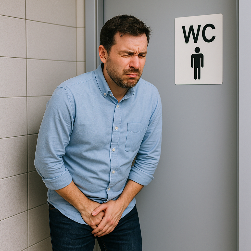 Pria gelisah karena bolak-balik toilet